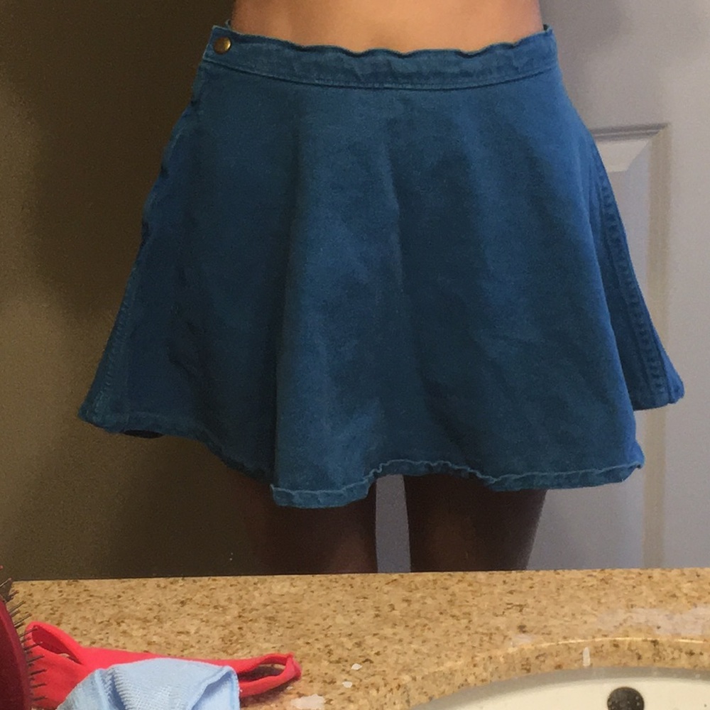 Blue a line skirt!